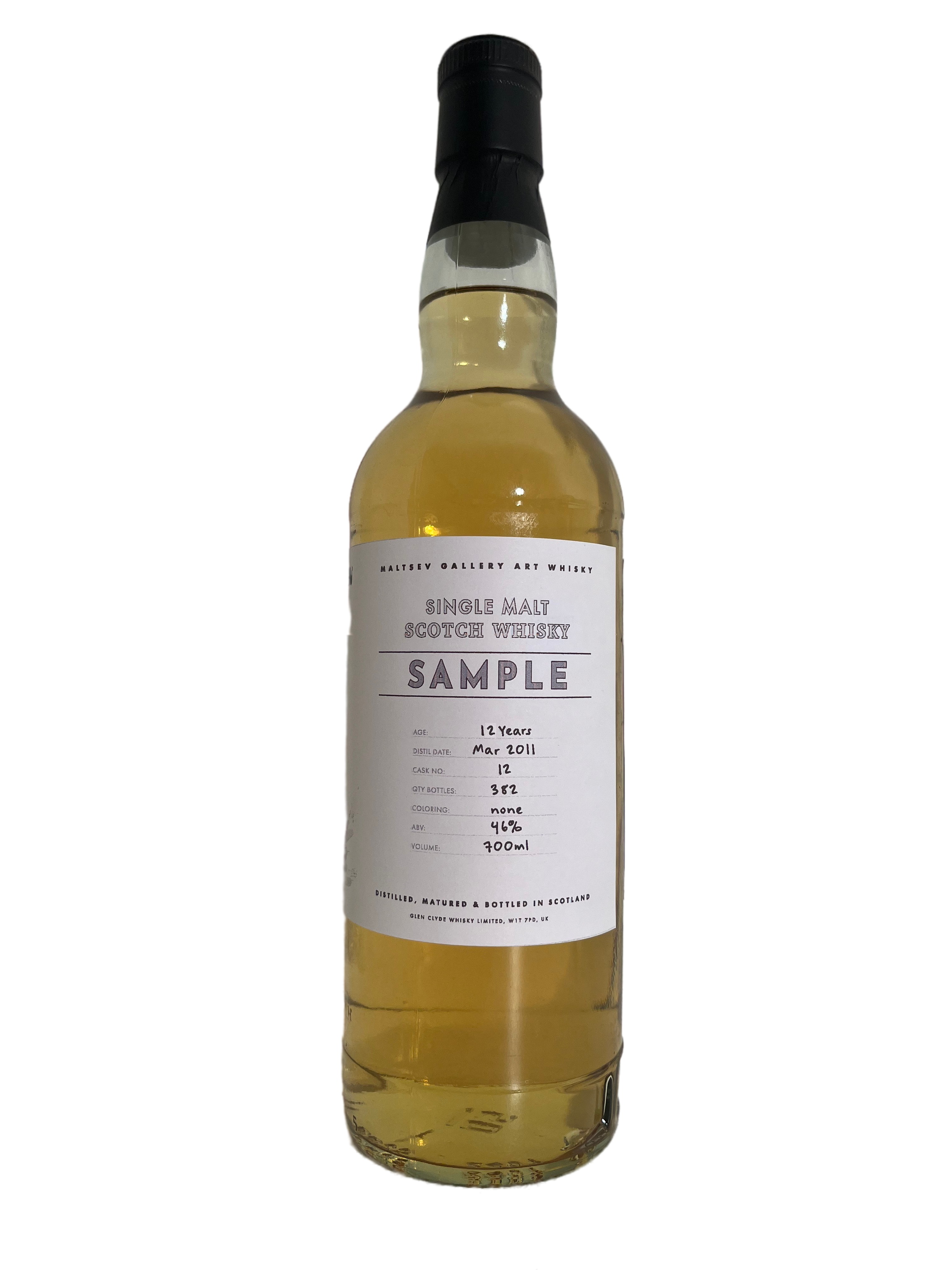 Single Malt Scotch Whisky  Maltsev Gallery 12 Years, Sample